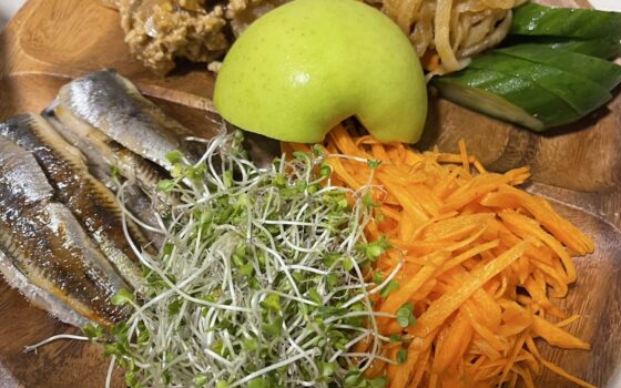 野菜たっぷりの食事
