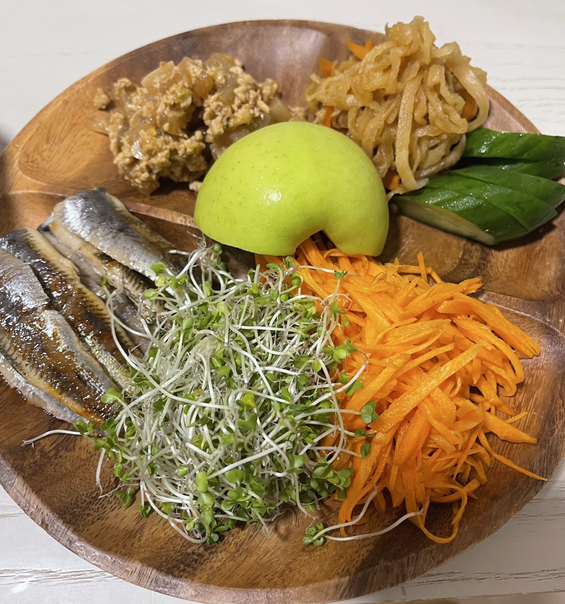 野菜たっぷりの食事