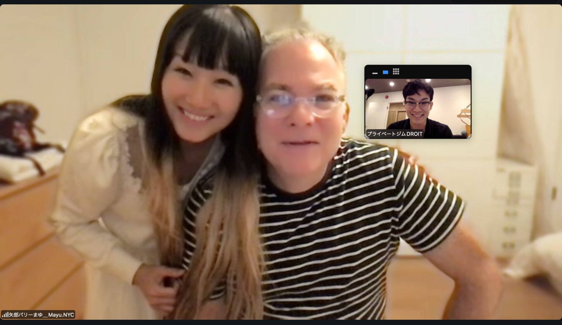 ニューヨークからオンライン腰痛改善を受けてくれた夫婦